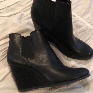 Wedge booties